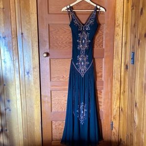 Caché Beaded, Elegant Black Dress NWT
